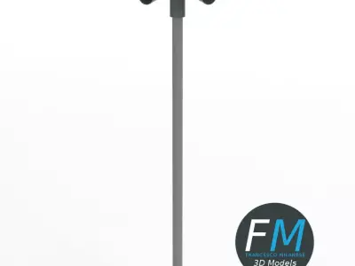 Civil defense siren alarm 3D model