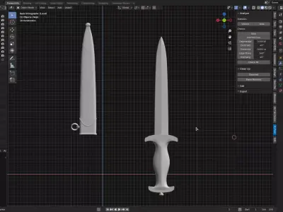 Knife 3D model 4