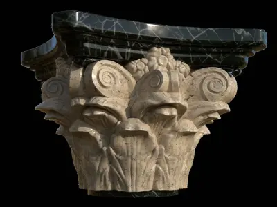 corinthian column ver4 3D model