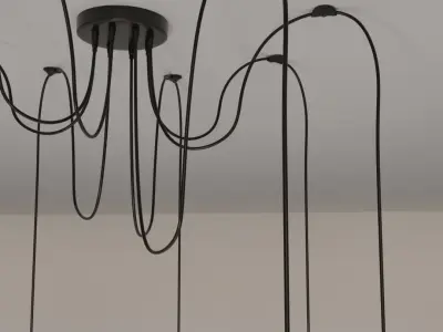 Ceiling lamp industrial 3D model purchase