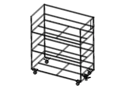 Steel Dory Shelves 3D model