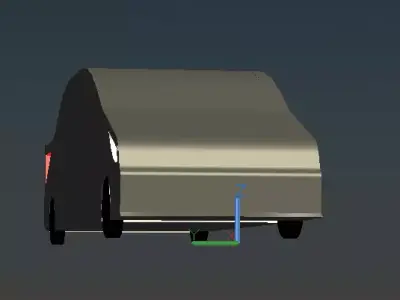 Hundai Accent Low-poly 3D model