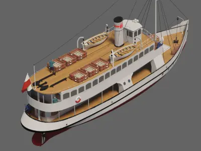 ss GRAZYNA - ex German SCHILKSEE - ex Soviet URAN  3D model