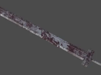 Guts Sword from Berserk Low-poly 3D model