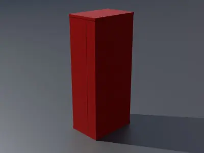 Workshop storage closet large 2 PBR 3D model