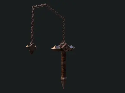 Castlevania Whip Lord Of Shadow Low-poly 3D model