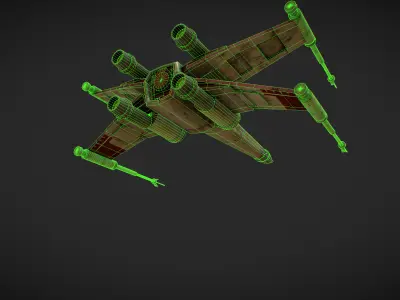 X-Wing 3D model by todor-malakchiev-687e4a