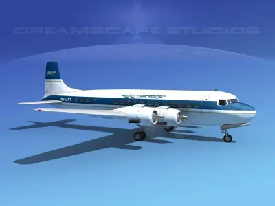 Douglas DC-6 Aero Transport 3D model