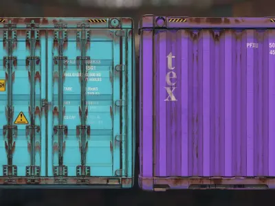 Cargo Shipping Container Free 3D model