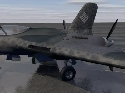 Messerschmitt Me-329 3D model