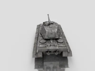Tiger II Tank WW2 3D model