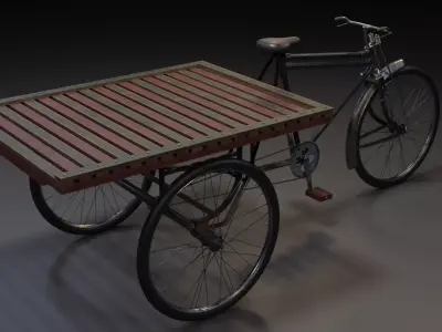 Three wheeler or van 3D model
