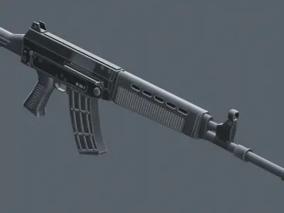 QBZ-03 ak - rifle Low-poly 3D model