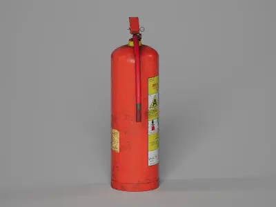 Old Fire Extinguisher Low-poly 3D model Low-poly 3D model