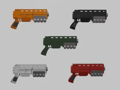 Warhammer 40k Pistol Exitus Low-poly 3D model