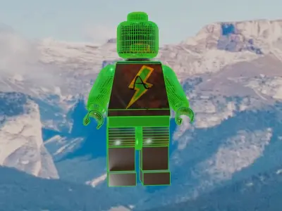 Lego alkalineman 3D model