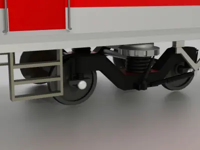 Indian Railway AC 3-Tier LHB Coach 3D model
