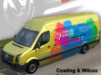Volkswagen Crafter Cowling Wilcox Low-poly 3D model