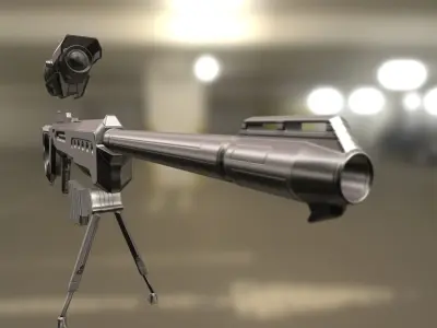 Sniper Rifle KSR-29 High Poly Version  3D model