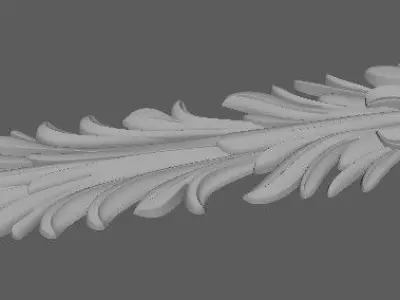 Central decor ornament for furniture Free 3D model 2