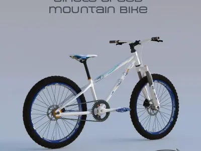 Single Speed Mountain Bike 3D model