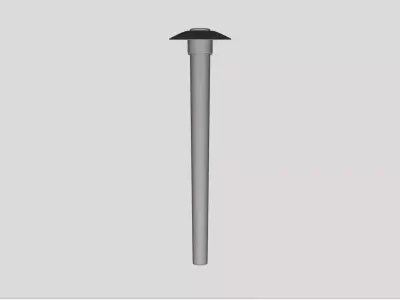 Hoe - Geometry Only No Textures No Materials 3D model