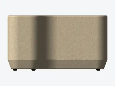 Seat - Ottoman - Simplicity - L Shape Low-poly 3D model