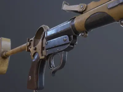 WW2 German sturmpistole grenade launcher PBR Low-poly 3D model