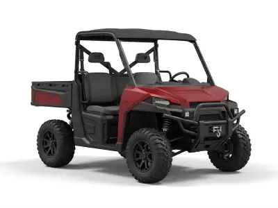 Red and Black Industrial Utility Task Vehicle 3D model