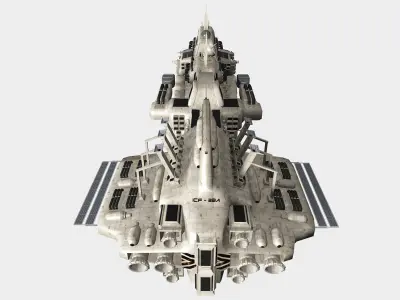 CDF Excelsior Ion-Cannon Frigate 3D model