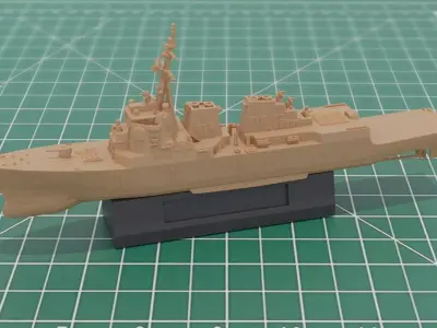 Arleigh Burke Class Naval Destroyer 3D Print Model 3D print model