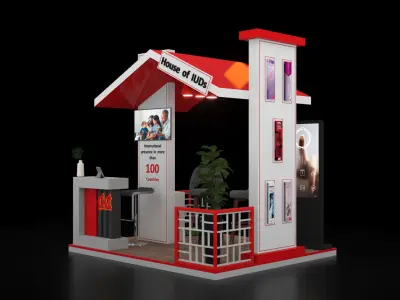 DKT Booth 3D model
