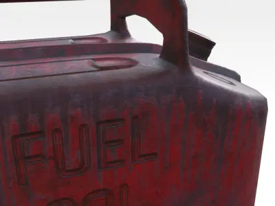 Fuel Tank - Type A Low-poly 3D model