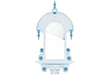 Fancy Pendulum Wall Clock 3D model