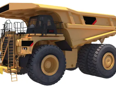 Dump Truck 3D model by mine3dsmax