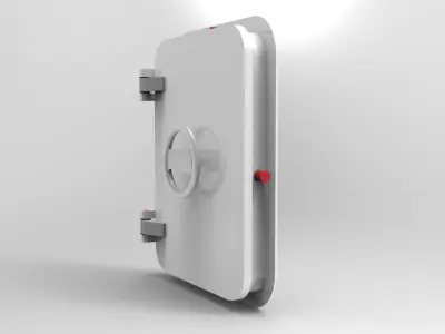 Nurbs Watertight Hatch Included Inner Parts  3D model