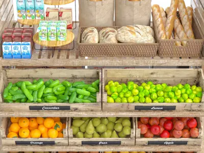 Market Place 5 3D model