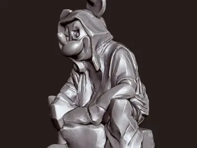 Homeless Mickey 3D print model