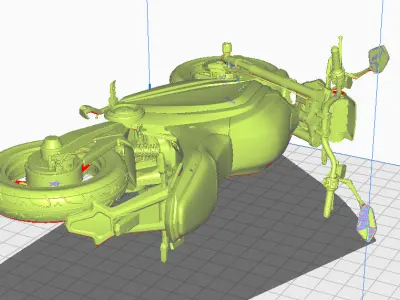 Eletric Motorcycle Parts - VOLTZ EVS 3D model