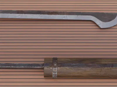 Knife Shadow Slayer Low-poly 3D model