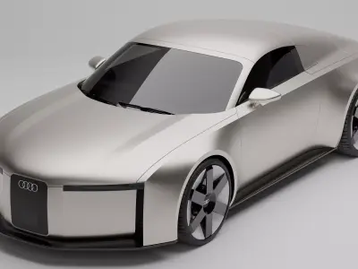 Audi Concept C Low-poly 3D model