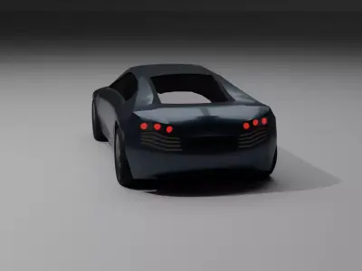 Buggati Low Poly Game ready Low-poly 3D model