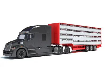 Animal Transporter Truck 3D model