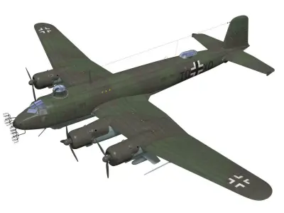 focke wulf fw-200 condor 3D model purchase