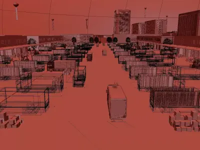 Warehouse and Logistics Distribution Center 3D model