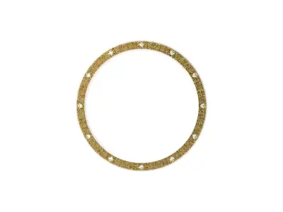 Luxury Diamond-Cut Watch Bezel 3D Print Ready sj0029 3D print model