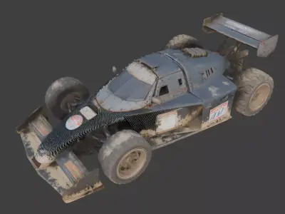 Crimson Stealth Sport Coupe 3D Model Low-poly 3D model