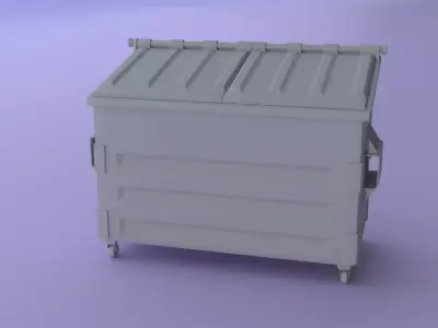 Dumpster trash can 3D model purchase