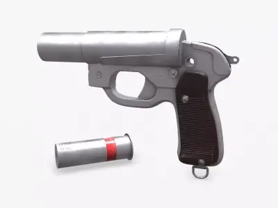 Leuchtpistole 42 LP42 Flare Gun Low-poly PBR Low-poly 3D model