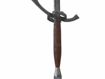 flamberge sword  3D model